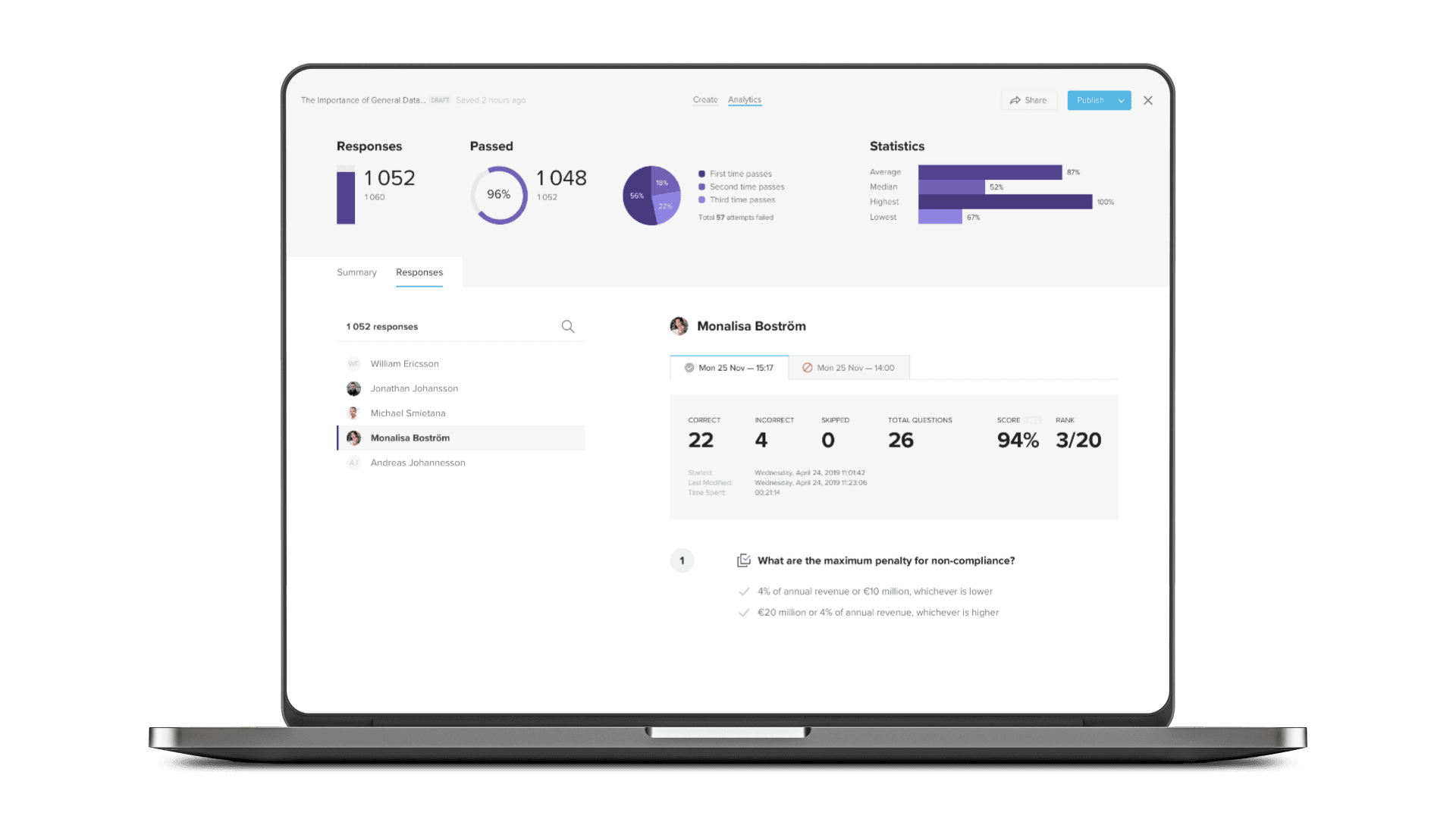 learnster - follow up