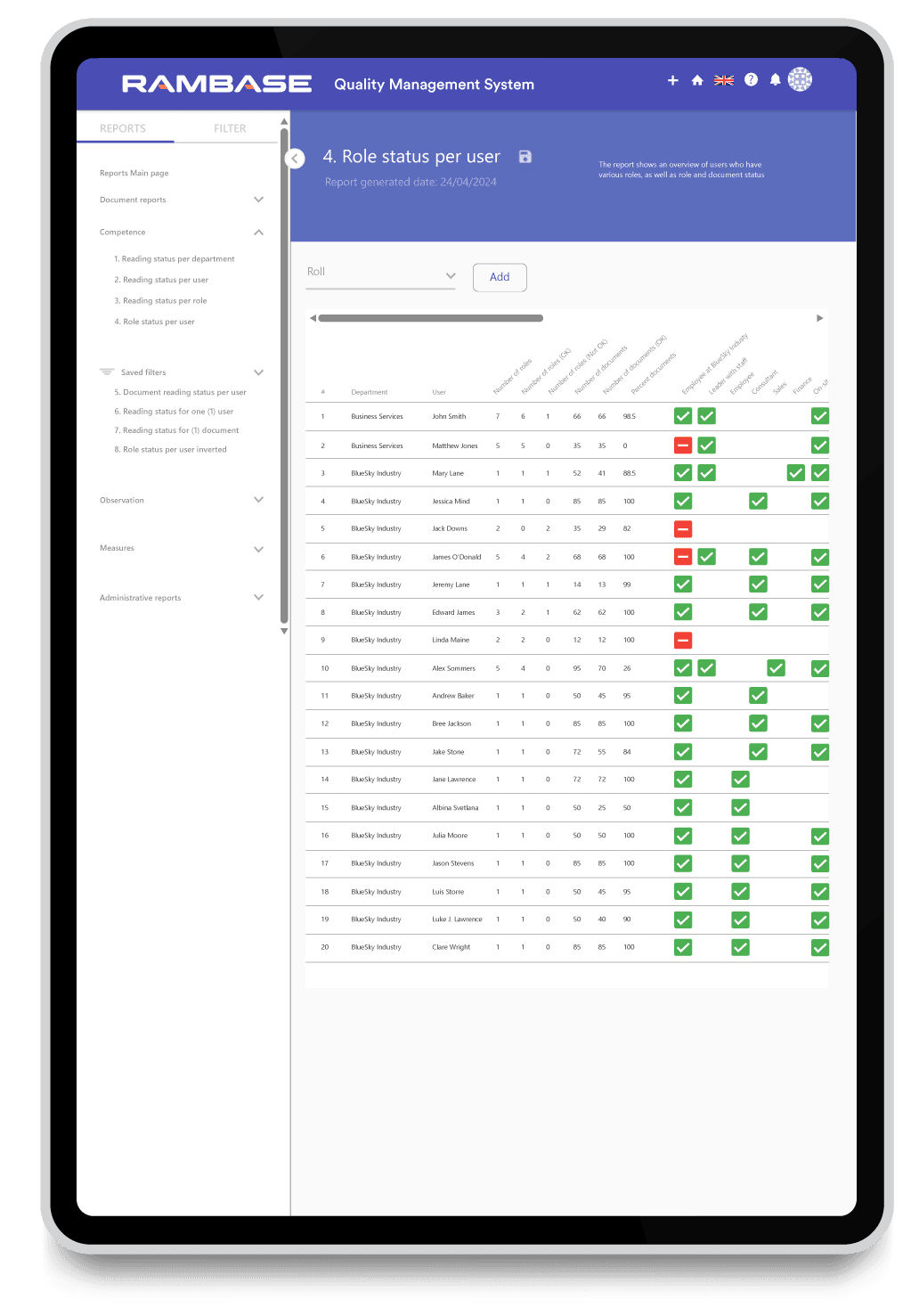 RamBase-QMS-Competence-Management-Module-iPad