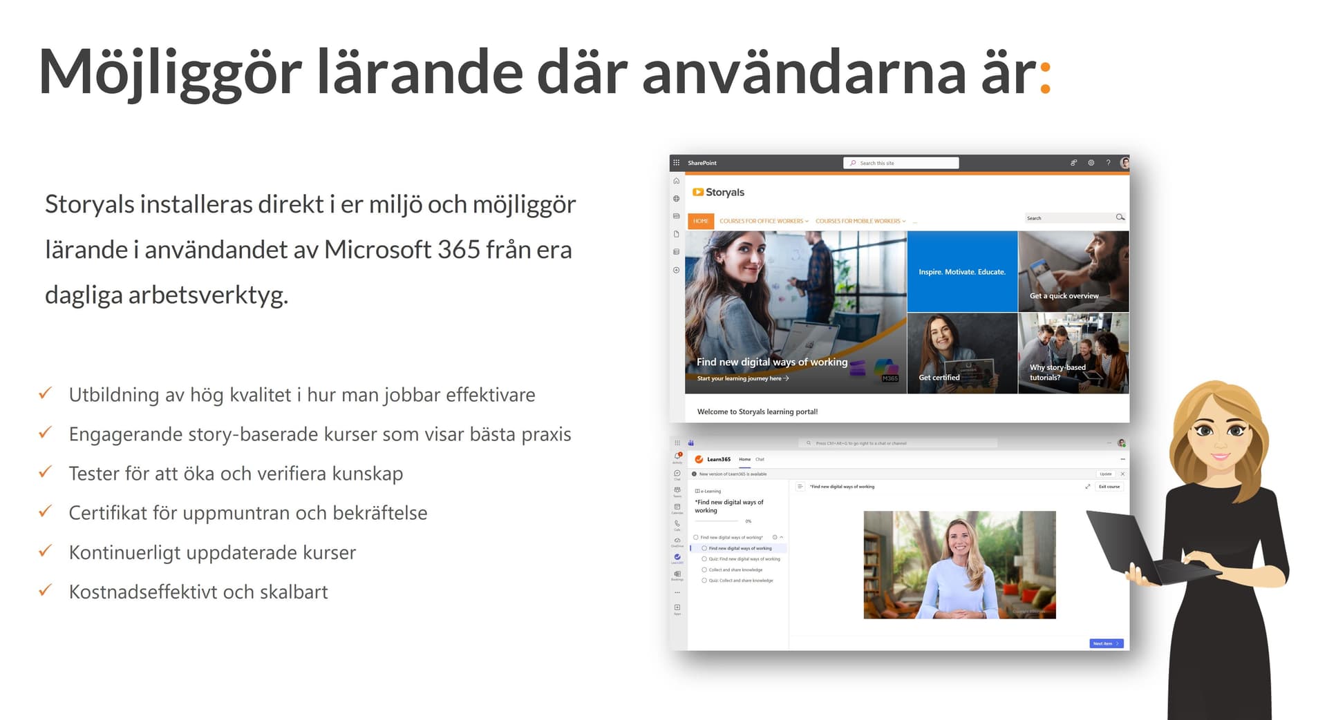 Möjliggör lärande där användarna är